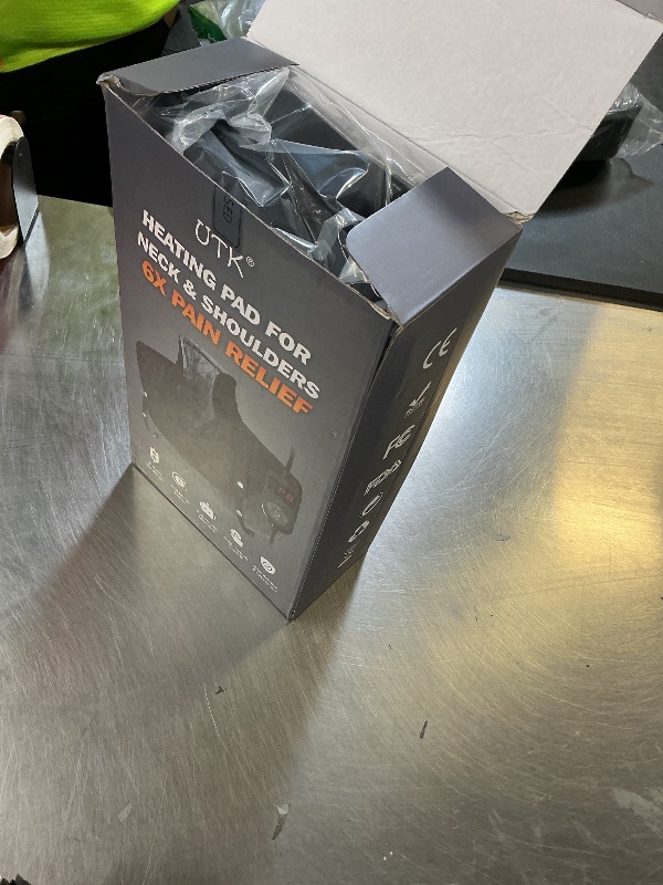 Photo 1 of UTK 30s Fast Heating Pad for Neck and Shoulders and Back, 6X Deeper Penetrate, Far Infrared Heated Wrap for Neck and Shoulders Pain Relief, Auto Shut Off, Memory Function, Gifts for Birthday 24"X20"