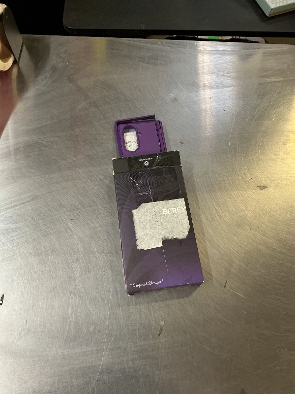 Photo 1 of BERFY for Samsung Galaxy Z Fold 7 Case with Privacy Screen Protector, [Compatible with MagSafe][Anti Spy] Built-in Hidden Kickstand, Full-Body Shockproof Slim Phone Case for Z Fold 7, Purple