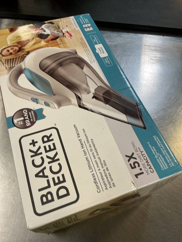 Photo 1 of BLACK+DECKER dustbuster Cordless Handheld Vacuum, Portable Vacuum for Car and Home Rechargeable, Powerful Suction, Wide Mouth (HHVI315JO42)