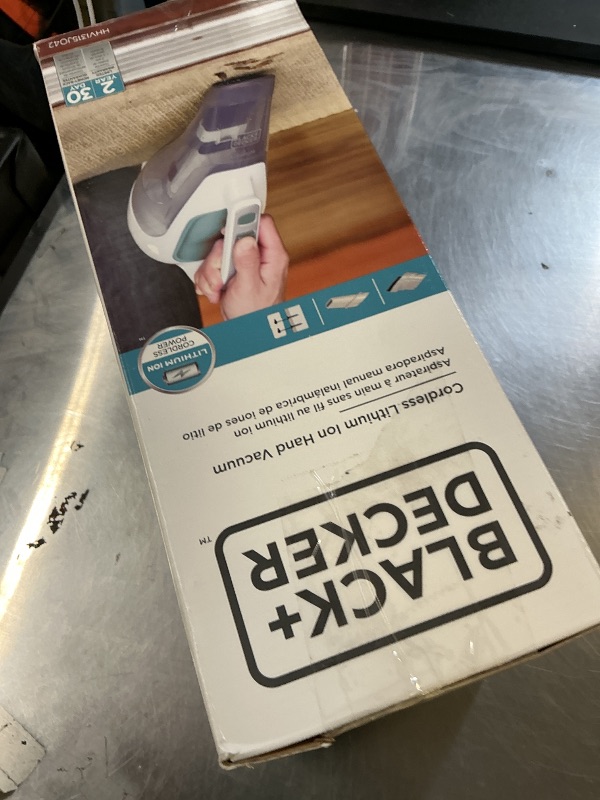 Photo 1 of BLACK+DECKER dustbuster Cordless Handheld Vacuum, Portable Vacuum for Car and Home Rechargeable, Powerful Suction, Wide Mouth (HHVI315JO42)