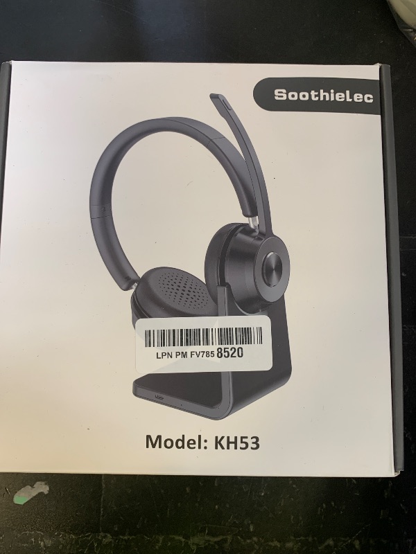 Photo 1 of (Upgraded Version) Wireless Headset, Bluetooth Headset with Noise Cancelling Microphone, Best Headphones with Mic Mute & USB Dongle for PC/Computer/Laptop/Cell Phones/Remote Work/Call Center