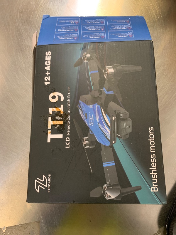 Photo 1 of **SELLING FOR PARTS**TTROARDS Drone with 4k Camera for Adults, Drone with LCD Screen 2.8 Inch, 32G SD Card, Professional Brushless Motor 270° Obstacle Avoidance, Foldable Remote Control Mini Quadcopter for Beginners