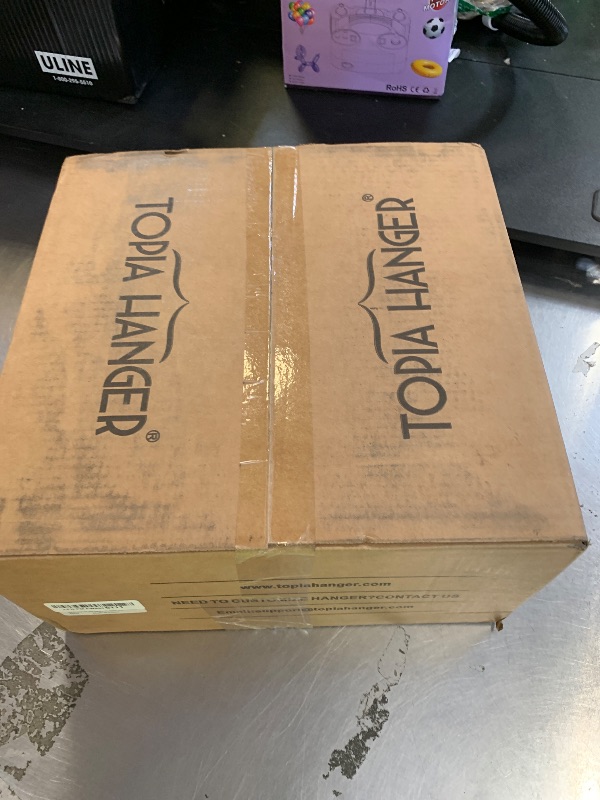 Photo 1 of TOPIA HANGER Slim Natural Wood Hangers with Extra Soft Non-Slip Rubber Grips, 30-Pack High-Grade Fashion Hanger No Shoulder Bump for Sweaters, Hoodies, Jacket, Dress, Coat -CT15N30