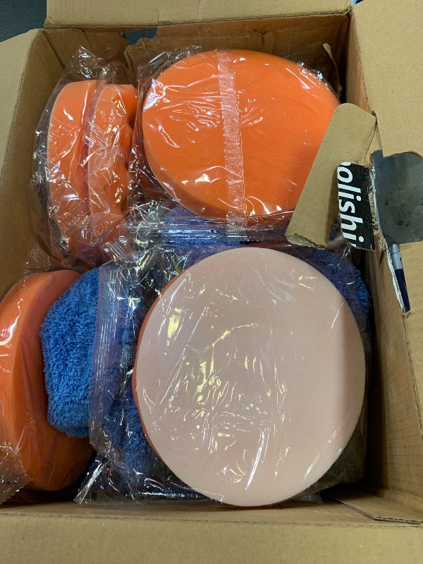 Photo 1 of **PARTIAL SET--CHECK CLARK NOTES--**AUTIWOZ Cordless Car Buffer Polisher, 2x2000mAh 21V Batteries 5 Inch Random Orbital Polisher for Car Detailing, Waxing, Polishing, Scratch Removing, 6 Variable Speed Car Buffer Polishing Kit