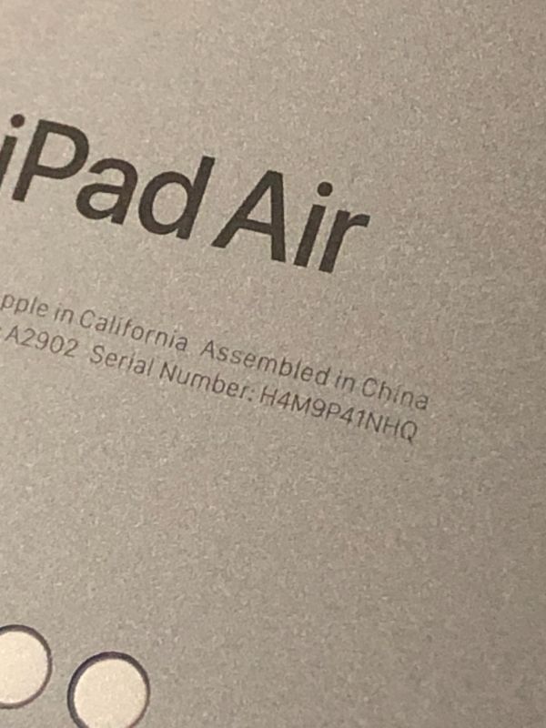 Photo 1 of iPad Air 11 inches with M3 chip Built for Apple Intelligence, Liquid Retina Display, 128GB, 12MP Front/Back Camera, Wi-Fi 6E + 5G Cellular, Touch ID, All-Day Battery Life — Gray