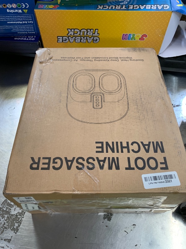 Photo 1 of KNQZE Foot Massager Machine with Heat, Shiatsu Deep Kneading Foot Massager with Remote, Compression, Multi-Massage Modes, Auto-Off Timers, Valentines Day Gifts for Women Men