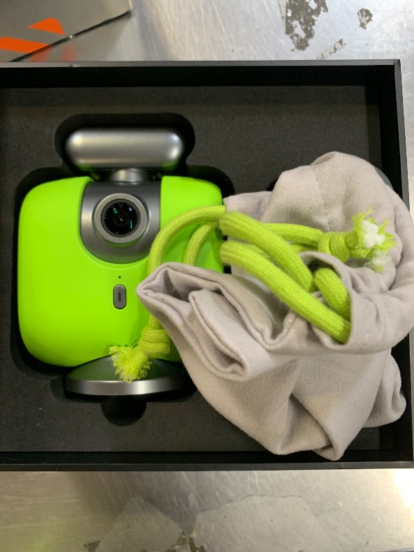 Photo 1 of XbotGo Chameleon AI Auto Sports Action Camera - 4K 60FPS Soccer Camera and Basketball Tracking Camera for Team Sports, Live Streaming, No Subscription, Works with iOS & Android (Lemon Green)