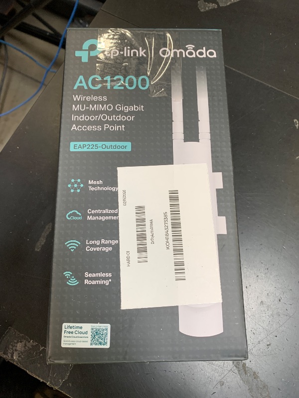 Photo 1 of TP-Link Long Range Outdoor Access Point (EAP225-Outdoor) – AC1200 Dual Band, IP65 Weatherproof, Free Expert Help, Remote Managed