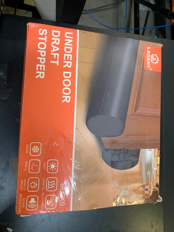 Photo 1 of (2 Pack) Under Door Draft Stopper, Under Door Blocker Size of Adjustable Size from 30" to 36", Easy Install,Gap Filler, Reduces Air Draft, Noise & Sound, Door Seal for Improved Insulation