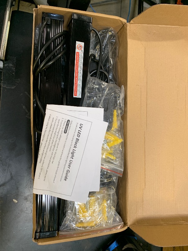 Photo 1 of 8 Pack 40W LED Black Light Bar, Black Lights Light Up 4000ft² with Switch+Plug+6ft Cord, for Glow Party Supply, Halloween, Bedroom, Body Paint, Fluorescent Party