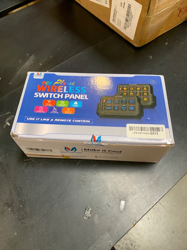 Photo 1 of MICTUNING P1s-AC Wireless 12 Gang Switch Panel, 433MHz Remote Control Range Up to 265FT Plug and Play 12v Multifunction Toggle Momentary Pulsed Strobe Circuit Control Relay System Box for Car Truck RV