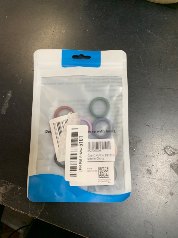 Photo 1 of 10 Pack Ring Cover Compatible with Oura Ring Gen 4/4 Ceramic, Oura Ring Gen 3 Horizon/Heritage, Support Charging with Cover on, Anti-Scratch Elastic Silicone Ring Protector for Men Women Working Out