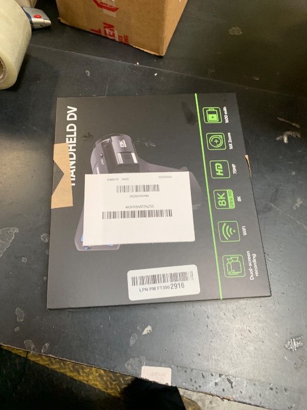 Photo 1 of Yatao 8K Video Camcorder - 75MP Vlogging Camera with Dual View Recording, WiFi, 16X Zoom, Handheld Design, 270° Flip Screen. Includes 64GB Card, Microphone, Fill Light & Remote Control