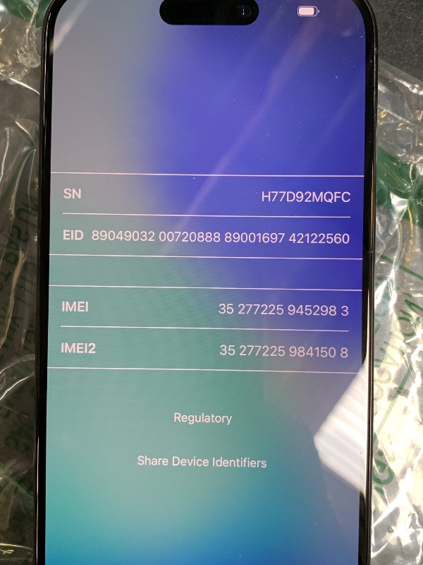 Photo 1 of Apple iPhone 15 Pro, 128GB, Blue Titanium - Unlocked (Renewed)