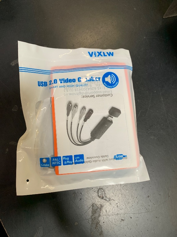 Photo 1 of Video Capture Card, USB Video Capture Device,RCA to USB Audio Video Converter,VHS Mini DV VCR Hi8 DVD to Digital Converter for PC TV Tape Player Camcorder,Support PAL/NTSC,MAC Windows Vista Compatible