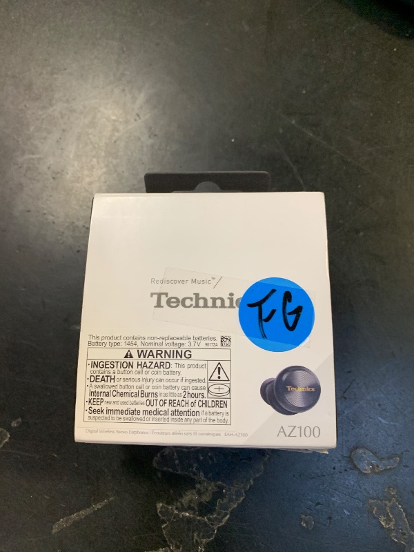 Photo 1 of right earbud nonfunctional--------------------------------Technics Reference Class Hi-Fi Wireless Earbuds, Dolby Atmos, Head Tracking, Adaptive Noise Cancelling, 3 Device Multipoint, 10-hr Battery, Wireless Charging, in Ear Headphones - EAH-AZ100-K (Black