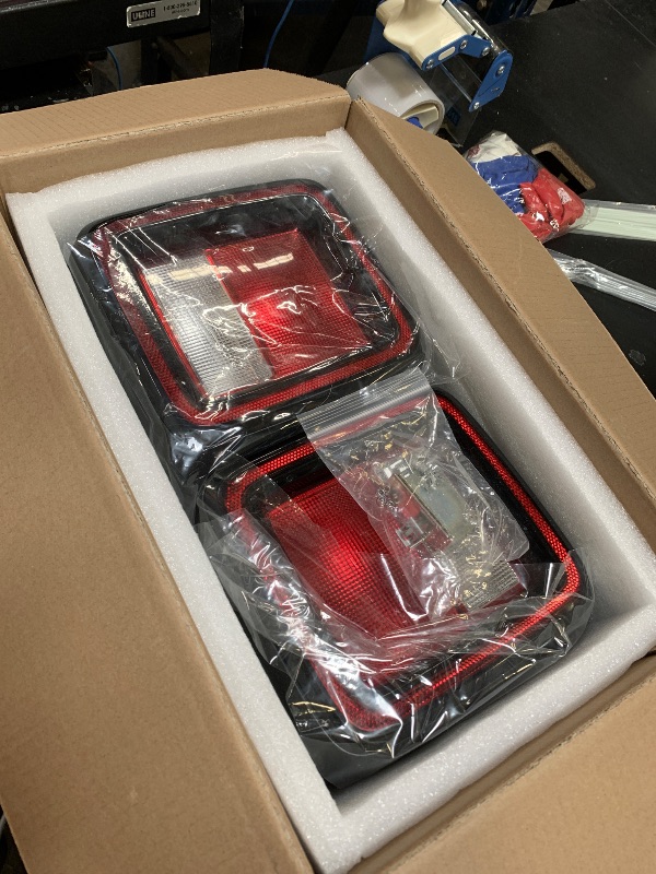 Photo 1 of Kiwi Master Smoked LED Tail Lights & 3rd Brake Light Set for 2018-2026 Jeep Wrangler JL/4xe Accessories Third Brake Light High Mount Stop Light Reverse Light Turn Signal Light