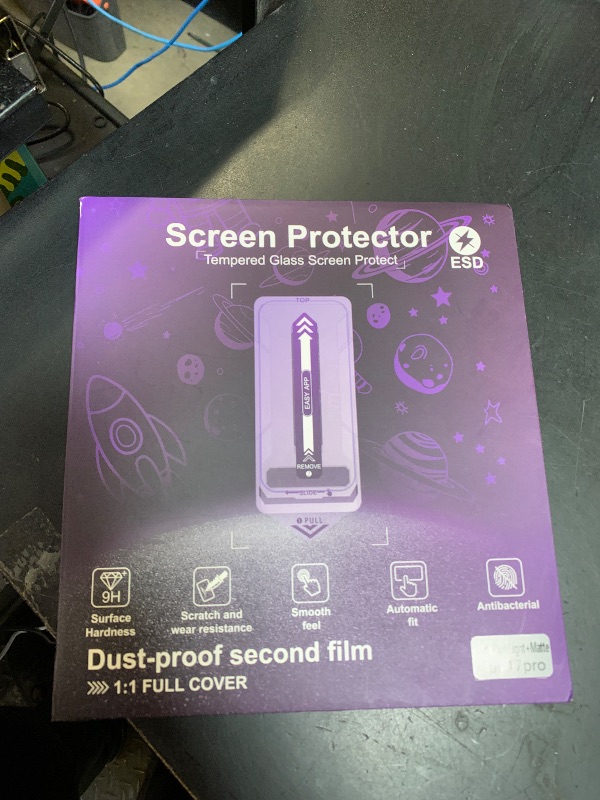 Photo 1 of KUARMOR 2-Pack Matte Screen Protector for iPhone 17 Pro, Anti-Glare, Anti-Blue Light, [Easy to Install], 9H Tempered Glass, Bubble-Free, Shatterproof & Scratch Resistant