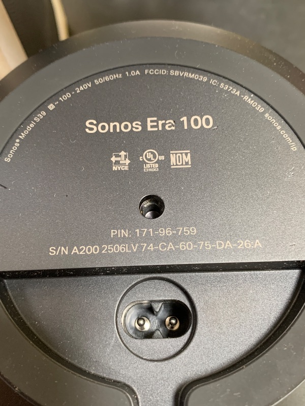 Photo 1 of Sonos Era 100 - Black - Wireless, Alexa Enabled Smart Speaker