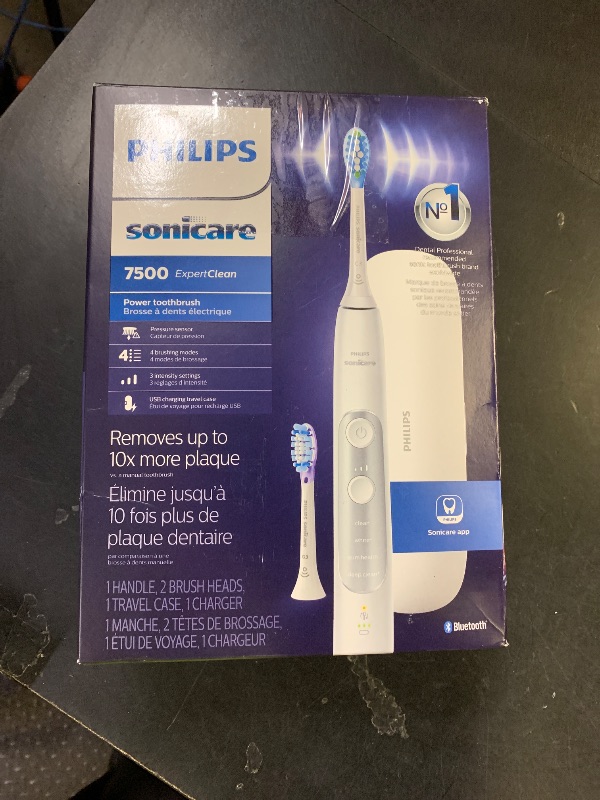 Photo 1 of Philips Sonicare ExpertClean 7500 White, Rechargeable Electric Power Toothbrush, HX9690/06