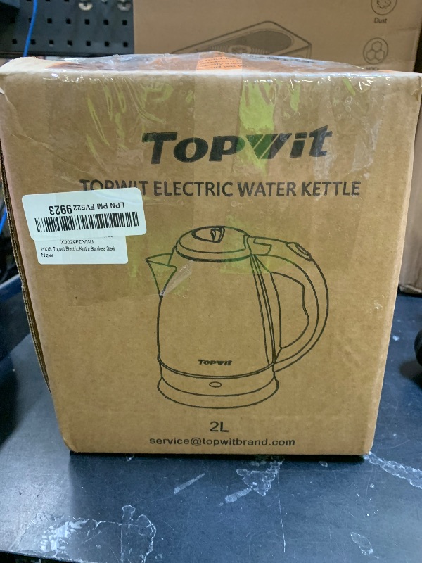 Photo 1 of **HEAVILY USED** TOPWIT Electric Kettle, 2.0L Hot Water Kettle Electric, BPA-Free Stainless Steel Tea Kettle, Electric Kettles for Boiling Water with Fast Boil, Auto Shut-Off & Boil Dry Protection, Silver