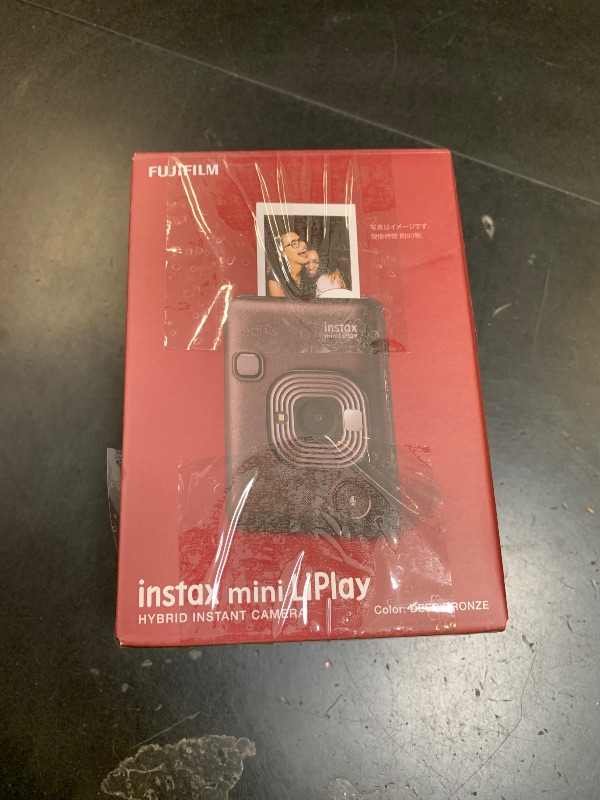 Photo 1 of Fujifilm INSTAX Mini LIPLAY Hybrid Instant Camera - Deep Bronze