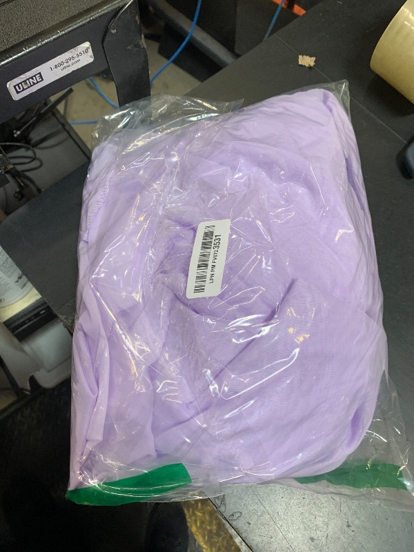 Photo 1 of 10ft x 10ft Lilac Backdrop Curtains, Wrinkle-Free Sheer Chiffon Fabric Photo Backdrop Drapes for Wedding Arch Party Ceremony Stage Photography Decorations