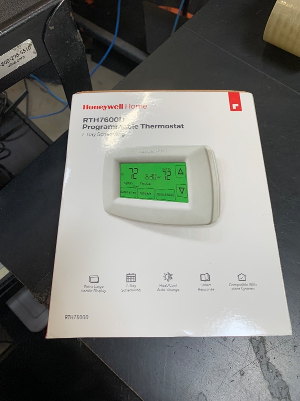 Photo 1 of Honeywell Home RTH7600D 7-Day Programmable Touchscreen Thermostat, White