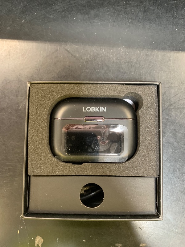 Photo 1 of LOBKIN Clip On Earbuds, Waterproof IPX5 Open Ear Clip On Bluetooth, Lightweight, Comfortable LED Display Black