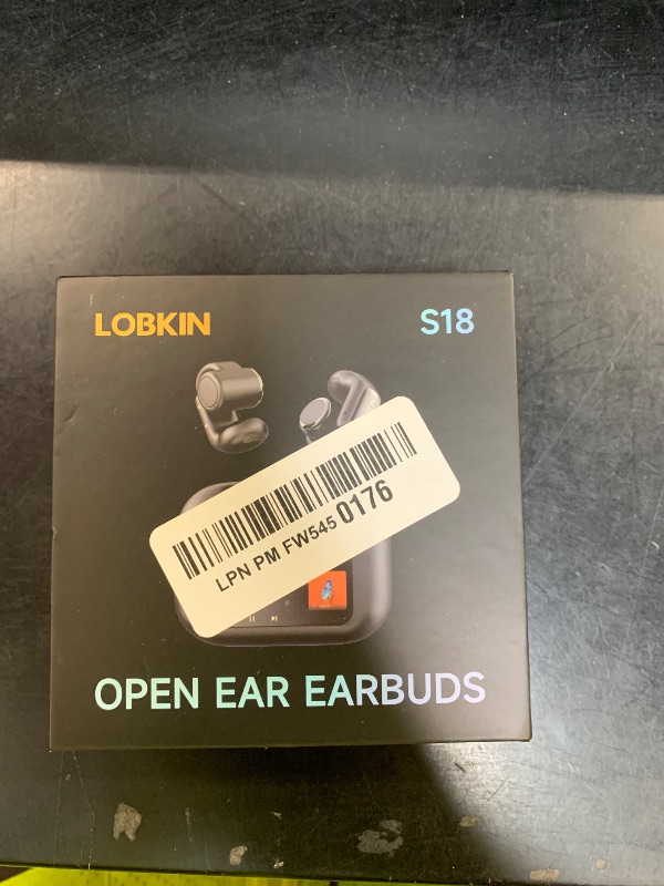 Photo 1 of LOBKIN Clip On Earbuds, Waterproof IPX5 Open Ear Clip On Bluetooth, Lightweight, Comfortable LED Display Black