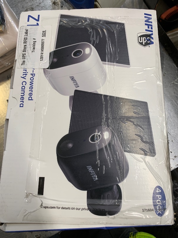 Photo 1 of INFIYA Security Cameras Wireless Outdoor-Solar&Battery Powered 2K 2.4G Cameras for Home Security, Instant Alert, AI Human Detection, Color Night Vision, 2-Way Talk, SD Storage, Work with Alexa, Z1 4P