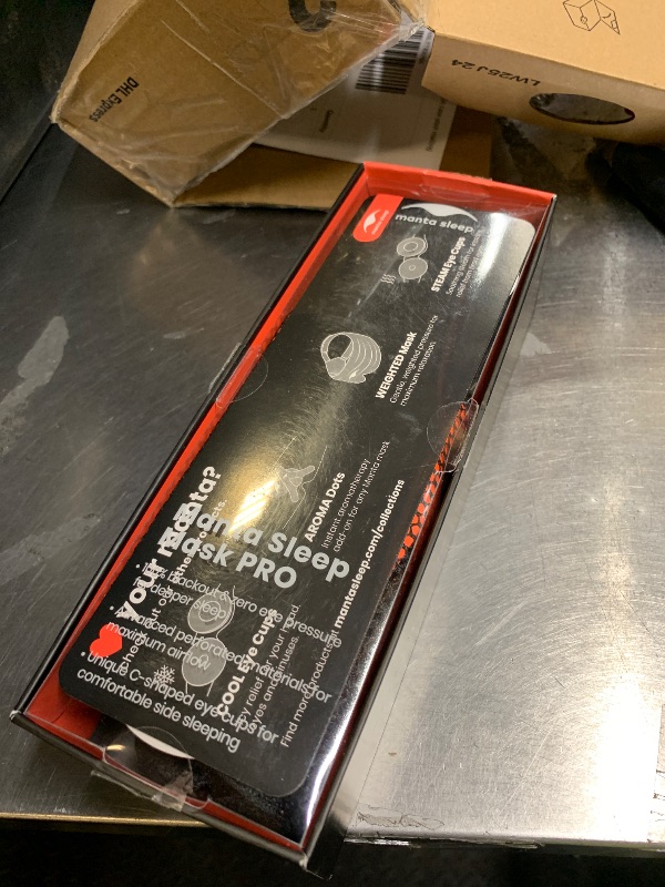 Photo 1 of Manta Pro Sleep Mask - 100% Light Blocking Sleep Mask for Side Sleepers, Breathable and Comfortable, Spacious & Zero Pressure for Long Lashes, Perfect for Sleep/Travel/Nap/Shift Work