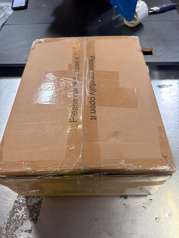 Photo 1 of HIGDBFE Small Makeup Vanity Desk 27.5''W with Mirror and Lights, Vanity Desk with 3 Fabric Drawers and Height-Adjustable Stand, Vanity Table for Girls Gifts, Bedroom and Small Spaces, White