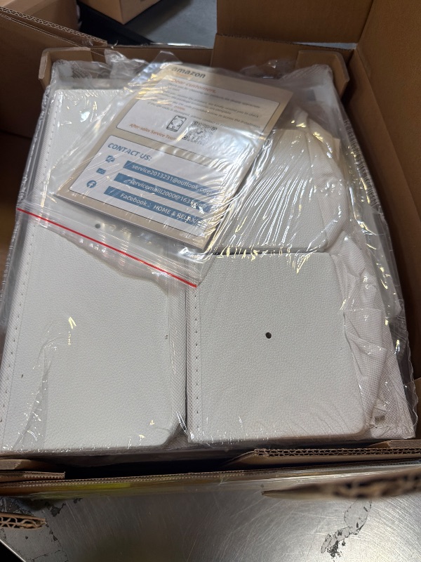 Photo 1 of HIGDBFE Small Makeup Vanity Desk 27.5''W with Mirror and Lights, Vanity Desk with 3 Fabric Drawers and Height-Adjustable Stand, Vanity Table for Girls Gifts, Bedroom and Small Spaces, White