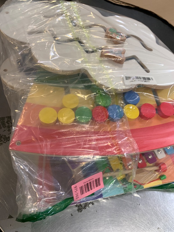 Photo 1 of 5FT Large Sunshine Rainbow Wooden Activity Wall Panel Christmas Gift Educational Montessori Toy for Toddler Kids Interactive Sensory Activity Busy Board Daycare Learning Center Toddler Room Decor