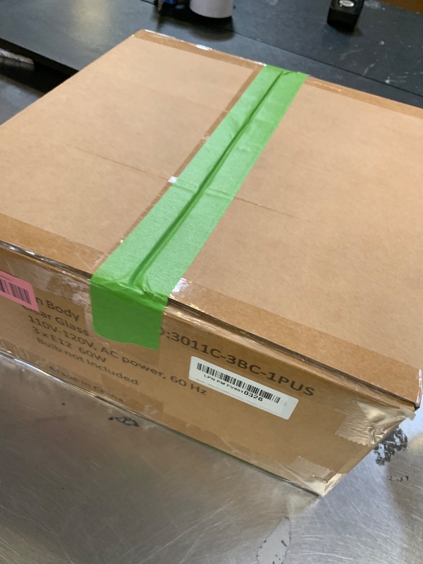 Photo 1 of Slypadan Semi Flush Mount Ceiling Light, 12 Inch Large Gold Ceiling Light Fixture, 3-Light Globe Glass Farmhouse Kitchen Lighting Fixtures for Bathroom, Hallway, Dining Room (Bulb Not Included)