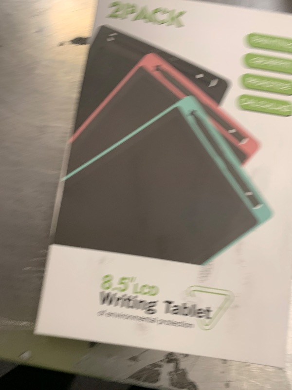 Photo 1 of [2 Pack] TIQUS LCD Writing Tablet Pad 8.5 Inch Ewriter Electronic Board and MeMO Notes for and Adults at Home and Office Middle Stylus (Black)