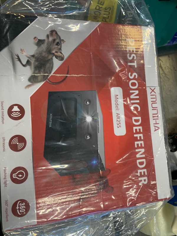 Photo 1 of High Power Ultrasonic Mouse Repellent, Plug-in and Bionic Cat-Call Rodent Detterent, Pest Repellent for Buildings, Garages, Attics, Warehouse, Restaurant, Supermarket, Coverage up to 6000 Square Feet