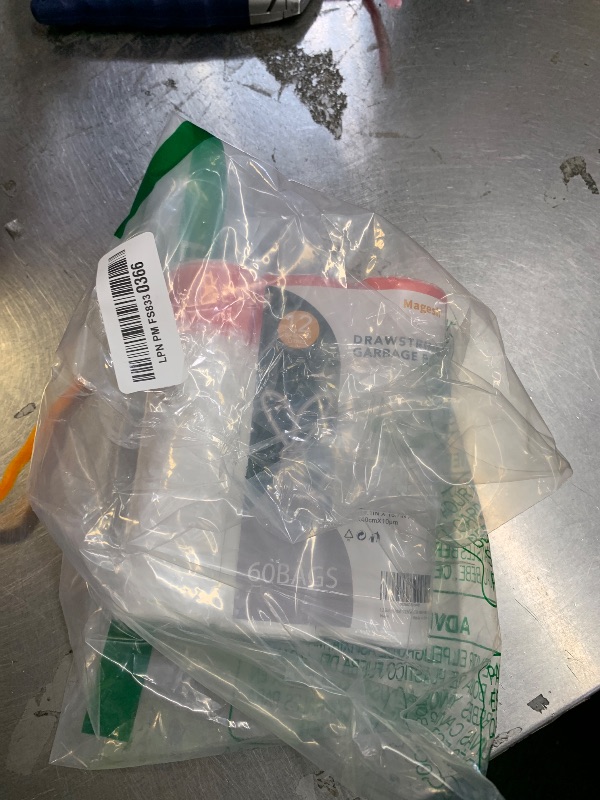 Photo 1 of 1.2 Gallon Small Trash Bags Drawstring - White Mini Garbage Bags (Fit 1-1.3 Gallon) 5 Liter 60 Count Unscented Strong Plastic Tiny Little Waste Basket Liners for Kitchen Car Office Magesh1059978395