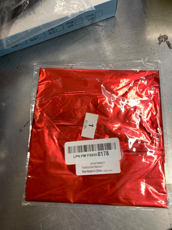 Photo 1 of 1 Balloon - Red Birthday Number Balloons, 40 Inch Large Foil Balloons for Men Women Boys Girls Red Themed Birthday Decorations