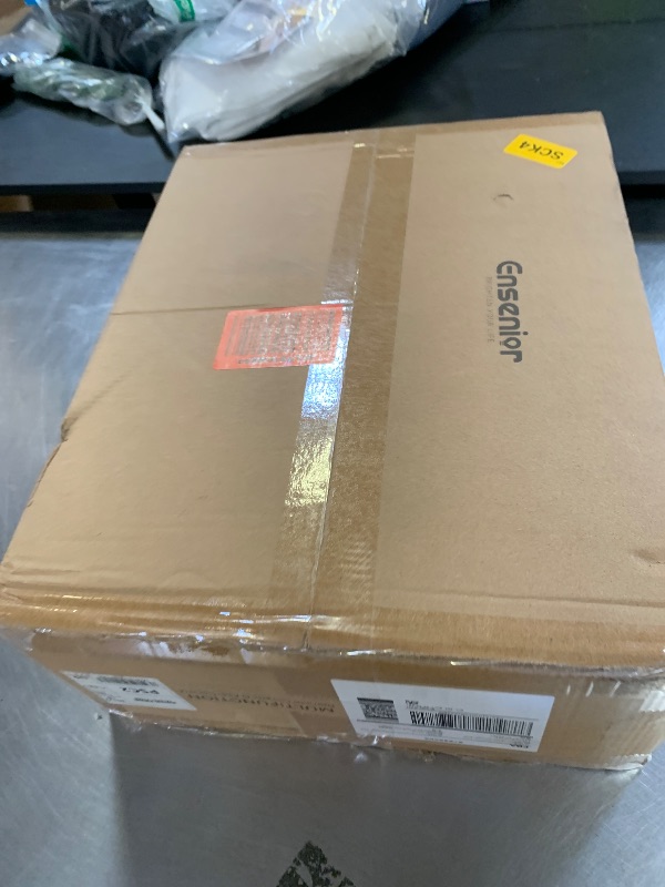 Photo 1 of Ensenior Ceiling Fans with Lights and Remote, 24'' Low Profile Ceiling Fan Flush Mount, APP Control, 6 Speed, 3CCT, Quiet Reversible DC Motor, Dimmable Modern Ceiling Fan with Light for Bedroom-White