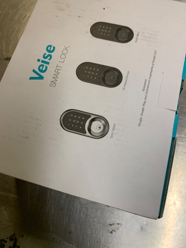 Photo 1 of Veise RZ07 Fingerprint Smart Lock, 7-in-1 Smart Locks for Front Door, Keyless Entry Door Lock with App Control, Biometric Electronic Touchscreen Keypad Deadbolt, Matte Black