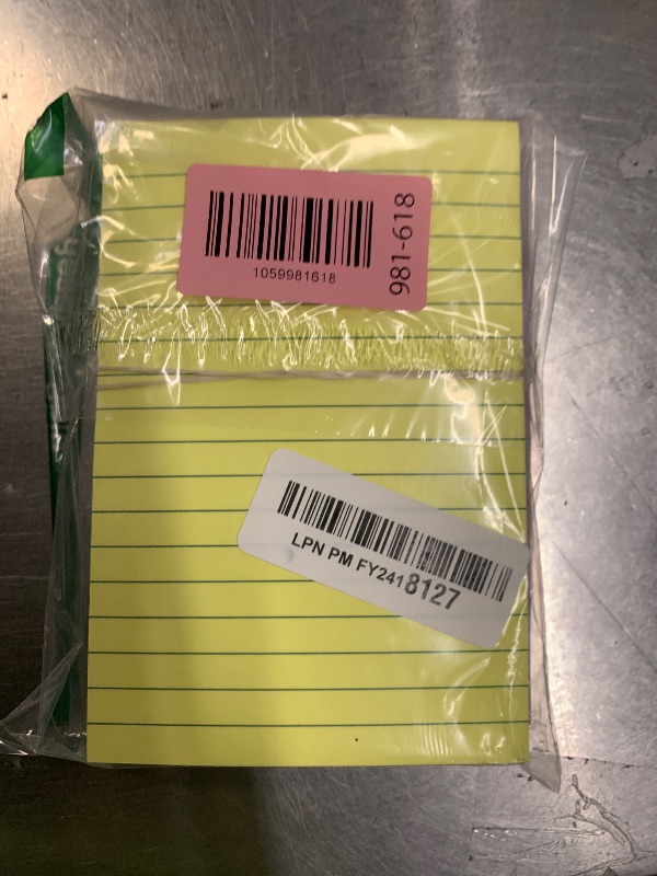 Photo 1 of (12 Pack) Lined Sticky Notes 4x6 in,Large Notepads with Lines,Ruled Stickies Super Sticking Power,Office School Memo Note Pads Bright Colors,Post on Windows Doors,Recyclable,Easy to Write on