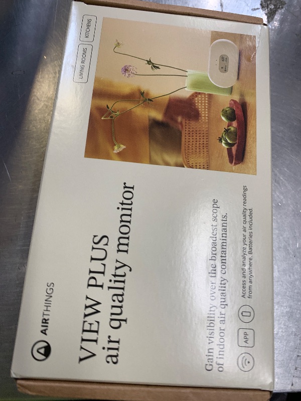 Photo 1 of Airthings 2960 View Plus - Battery Powered Radon & Air Quality Monitor (PM, CO2, VOC, Humidity, Temp, Pressure)