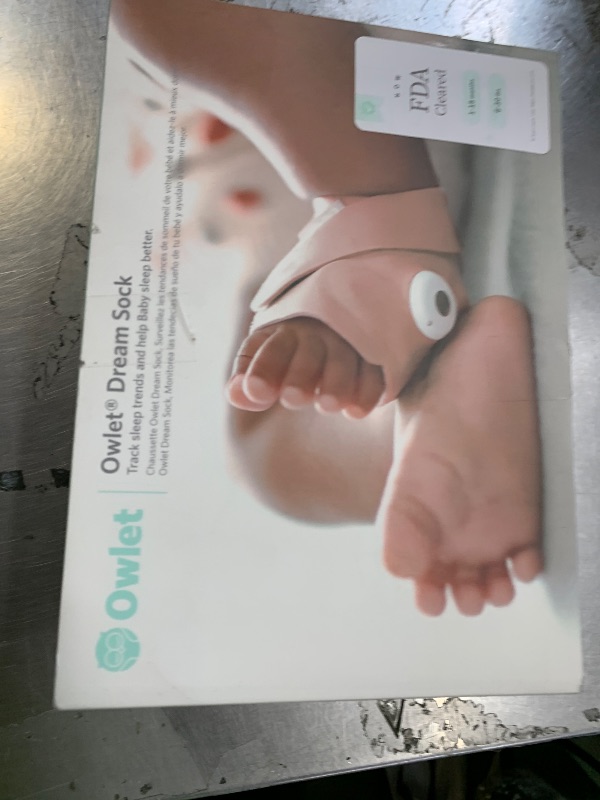 Photo 1 of Owlet Dream Sock® - FDA-Cleared Smart Baby Monitor - Track Live Pulse (Heart) Rate, Oxygen in Infants - Receive Notifications - Dusty rose