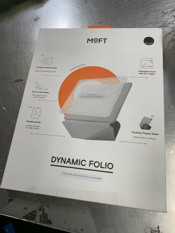 Photo 1 of MOFT Dynamic Folio Case for iPad Pro 13-inch(M5 2025/M4 2024), Slim Magnetic Stand Case with 20+ Viewing Angles, Auto Wake/Sleep, Ultra Thin, Jet Black