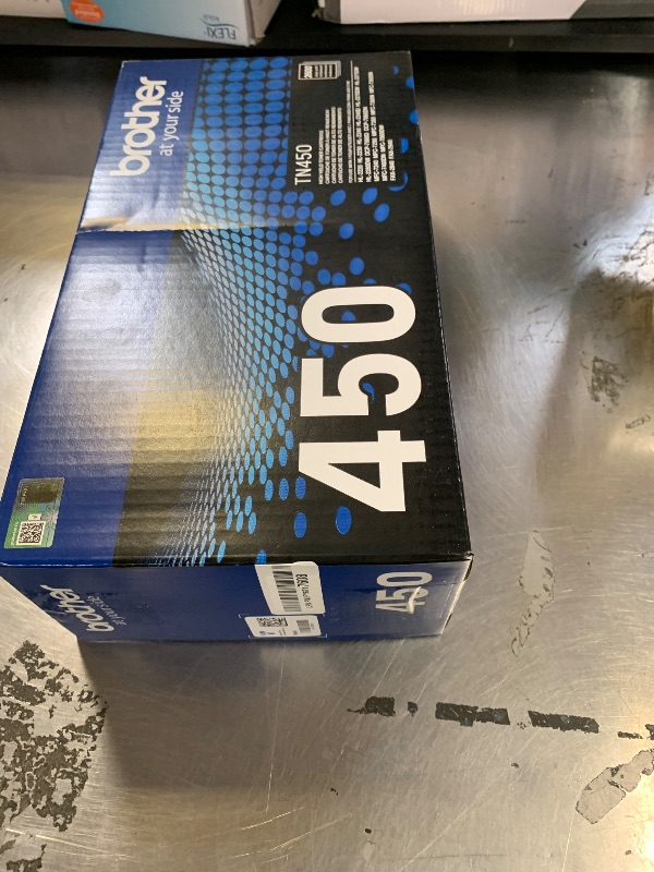 Photo 1 of Brother Genuine High Yield Toner Cartridge, TN450, Replacement Black Toner, Page Yield Up To 2,600 Pages