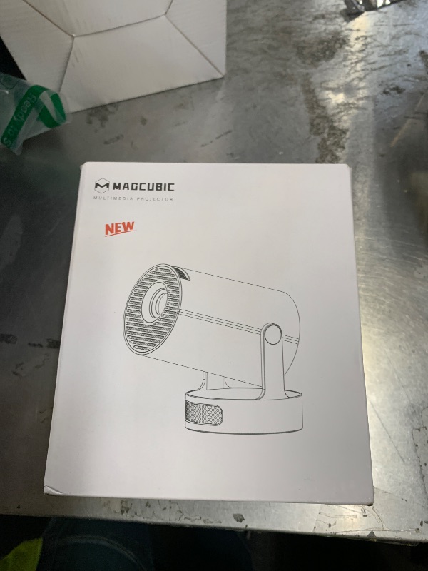 Photo 1 of ?Electric Focus?Magcubic Mini Projector 4K Support, Portable Projector with WiFi 6 and Bluetooth 5.4, Smart Proyector, 5W Soundbase Speaker, 180°Rotation for Home Theater