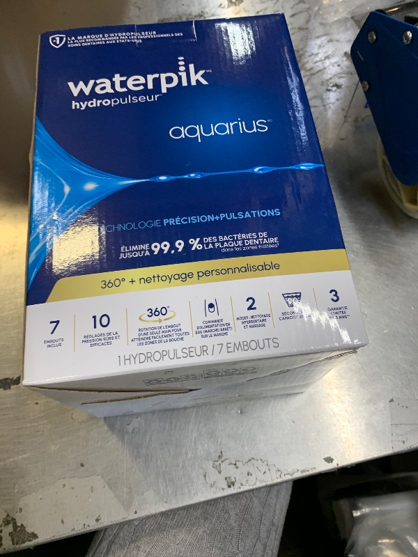 Photo 1 of Waterpik Aquarius Water Flosser For Teeth Cleaning, Gums, Braces, Dental Care, Electric Power With 10 Settings, 7 Tips For Multiple Users And Needs, ADA Accepted, White WP-660, Packaging May Vary