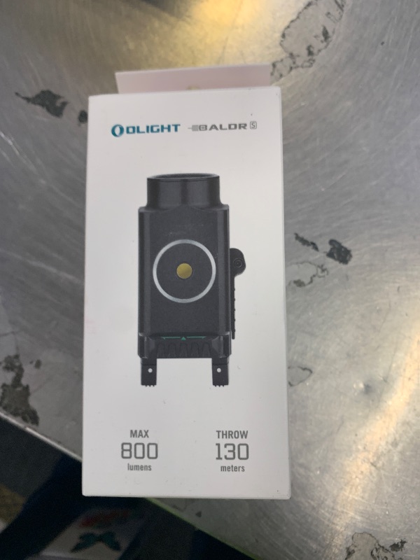 Photo 1 of OLIGHT Baldr S 800 Lumens Compact Rail Mount Weaponlight with Green Beam and White LED Combo, Magnetic USB Rechargeable Tactical Flashlight with 1913 or GL Rail, Battery Included (Black)